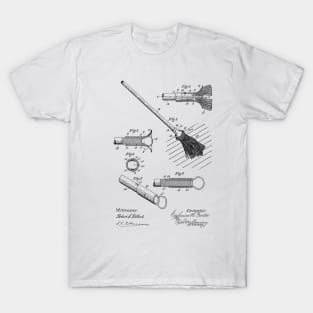 Mop Vintage Patent Hand Drawing T-Shirt